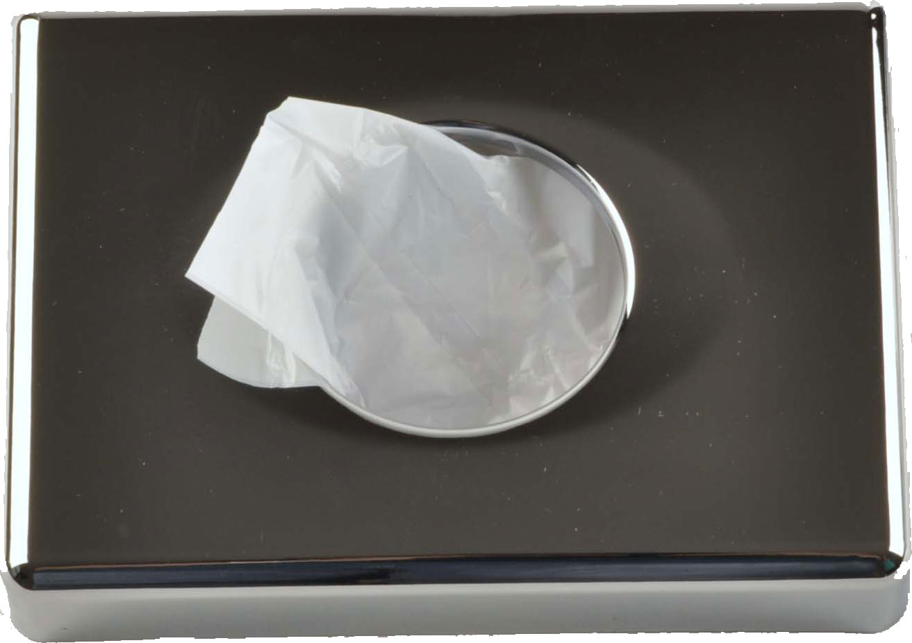 Hygienebeutelspender für PE-Beutel weiß oder chromfarben (1 Stück)