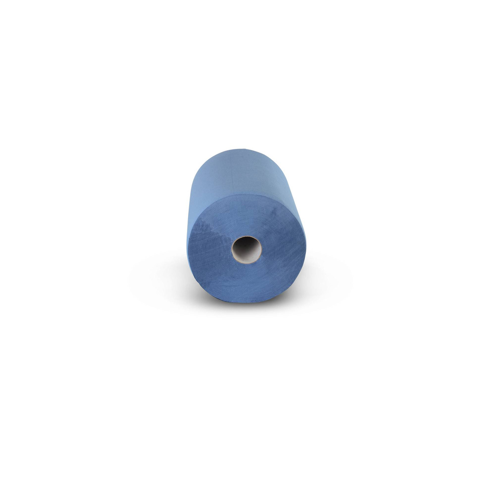 Industrierolle 375 mm, 3-lagig, recycling blau, Recyclingpapier - 2 Rollen
