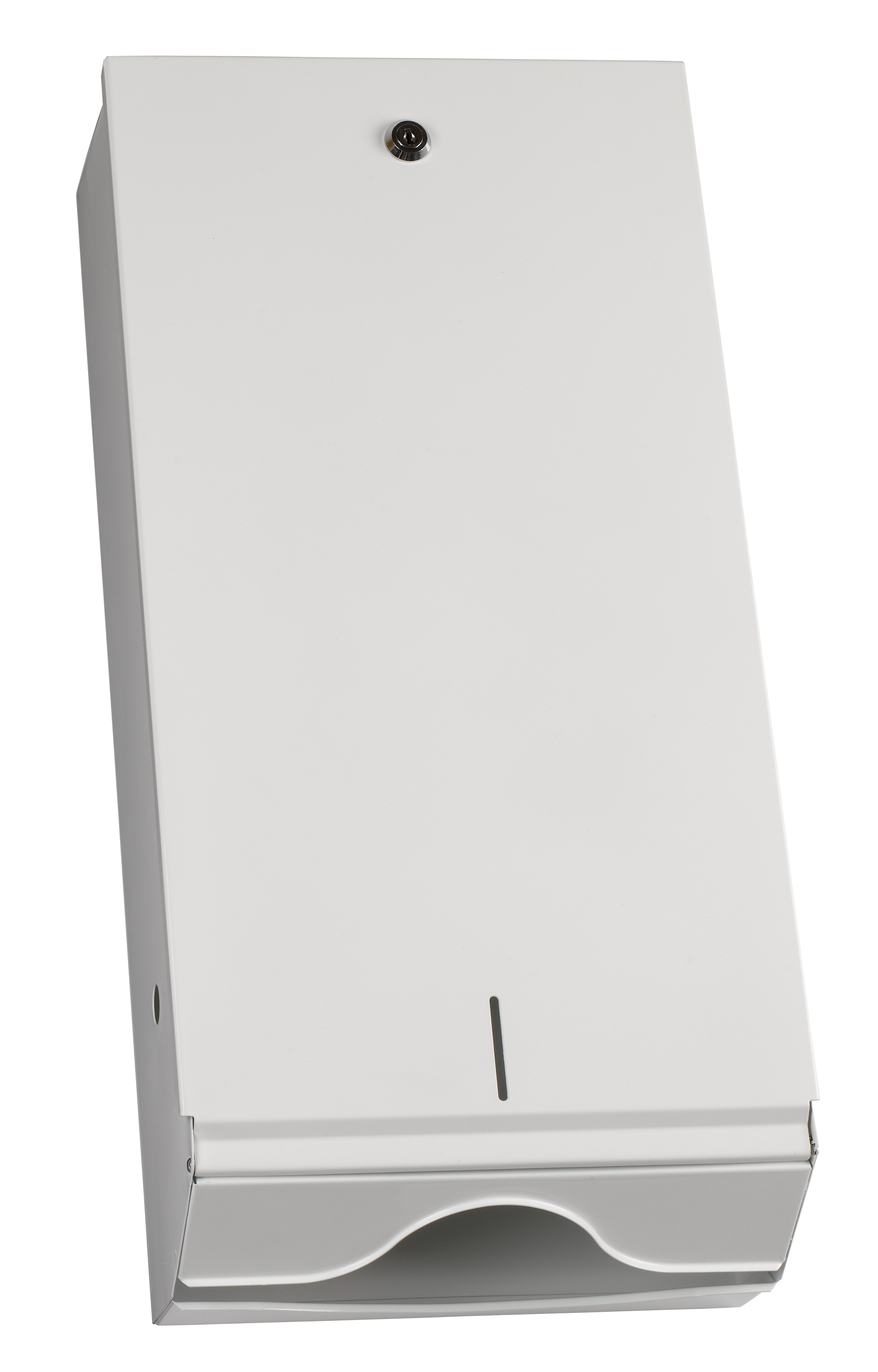 Papierhandtuchspender 550x265x130 mm, für 750 Stück, metall/weiß (1 Stk.)