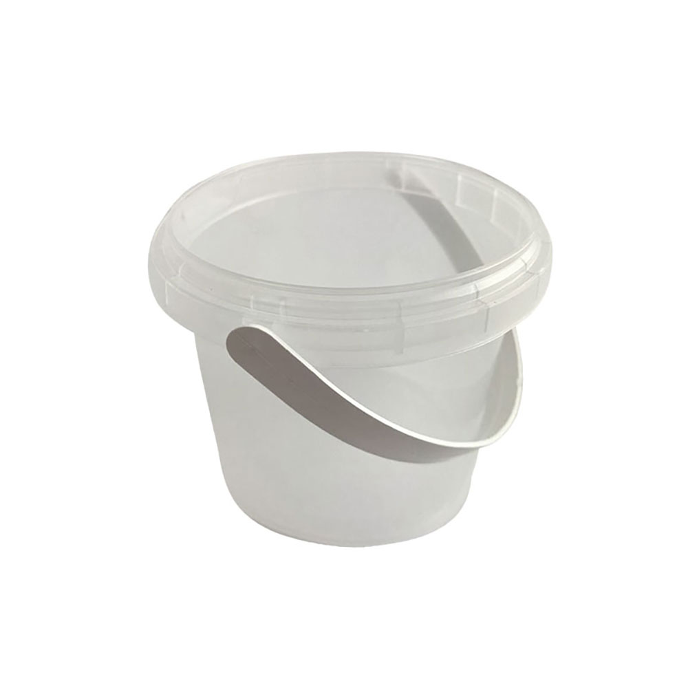 Behälter 360 ml max., Ø  94 x H 87 mm, PP, rund, Henkel, klar - 50 Stück