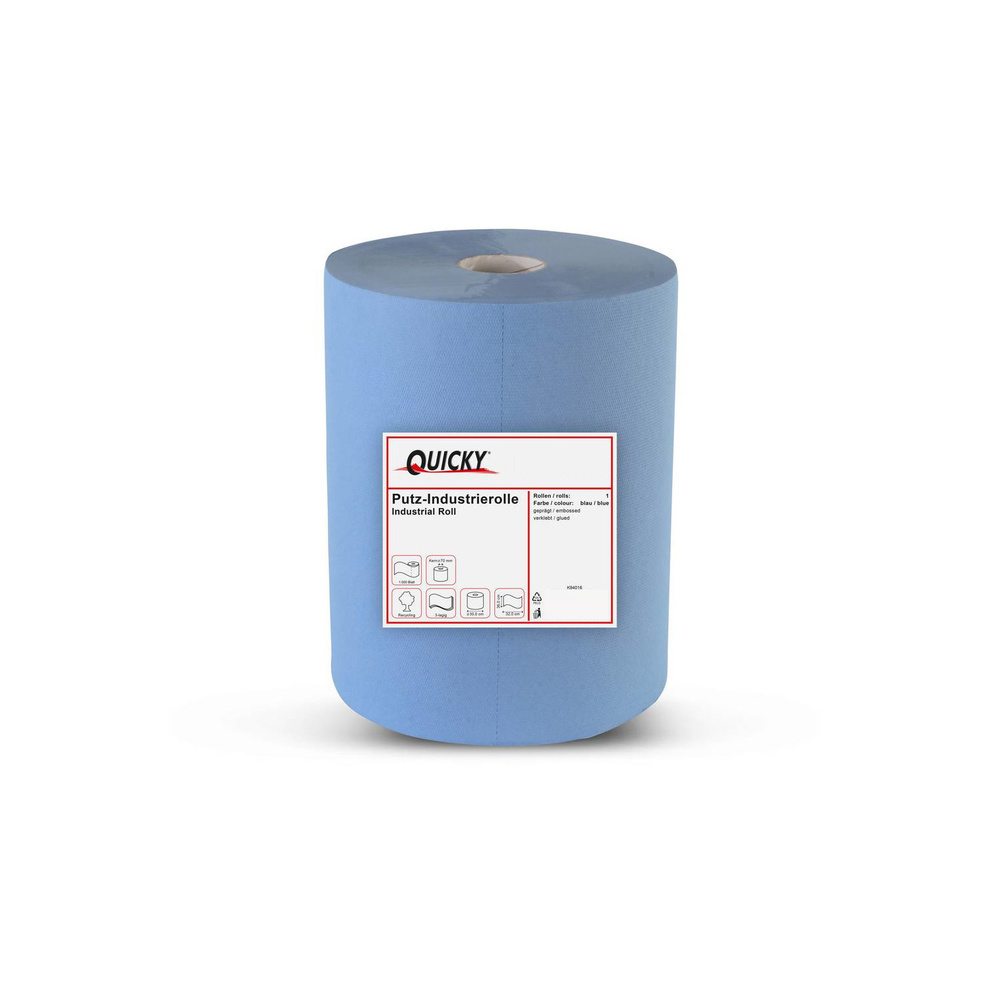 Industrierolle 360 mm, 3-lagig, recycling blau, Recyclingpapier - 1 Rolle