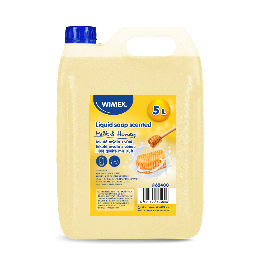 Flüssigseife mit Duft "Milch & Honig" - 5 L Kanister Flüssigseife mit Duft "Milch & Honig" - 5 L Kanister
