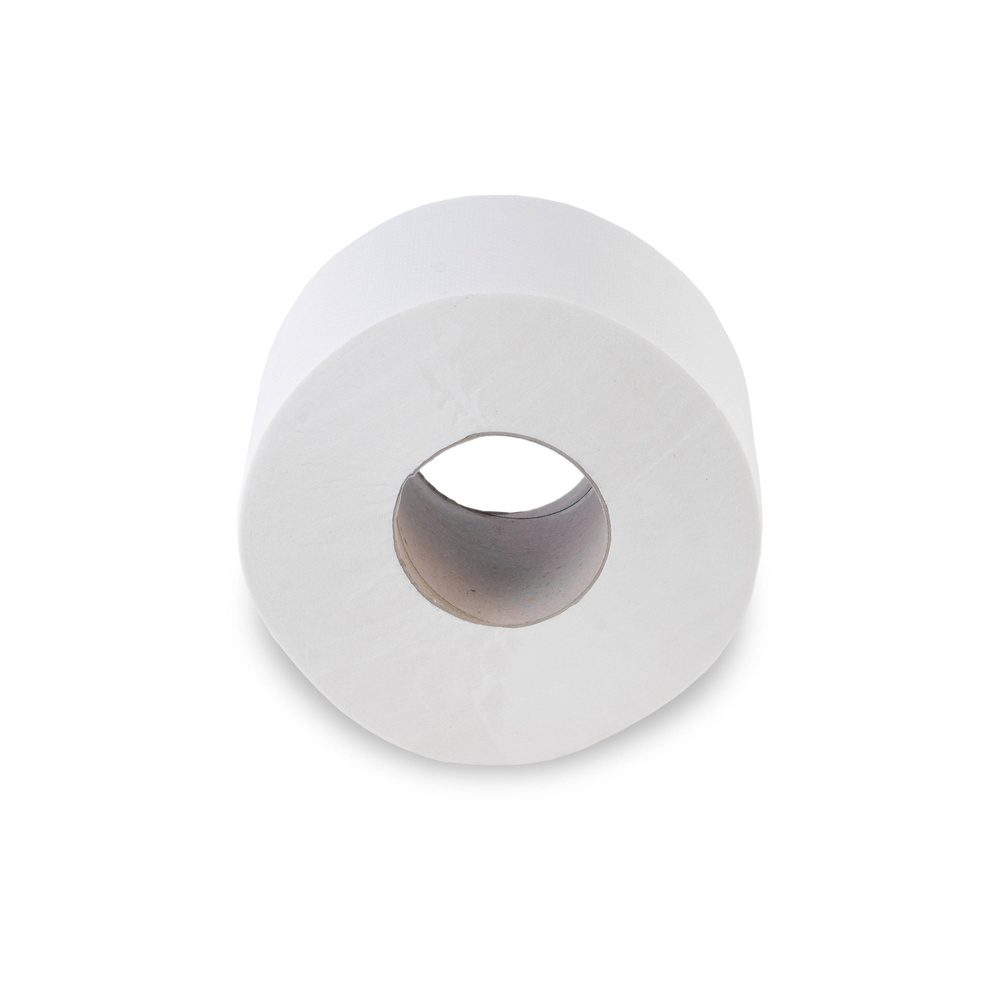 Jumbo-Toilettenpapier, 2-lagig, Zellstoff - 12 Rollen