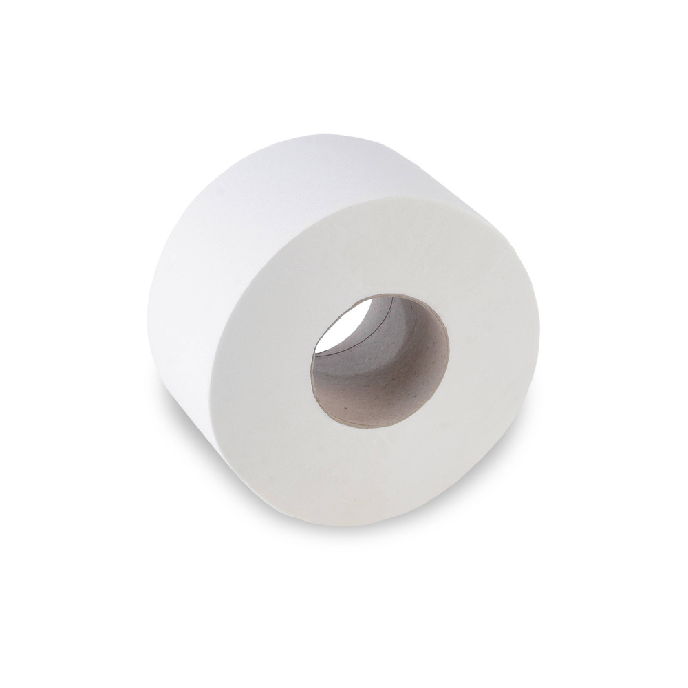 Jumbo-Toilettenpapier, 2-lagig, Zellstoff - 12 Rollen