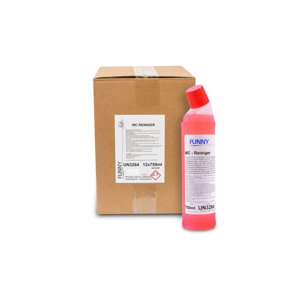 WC-Reiniger flüssig 12 x 750 ml - 9 Liter