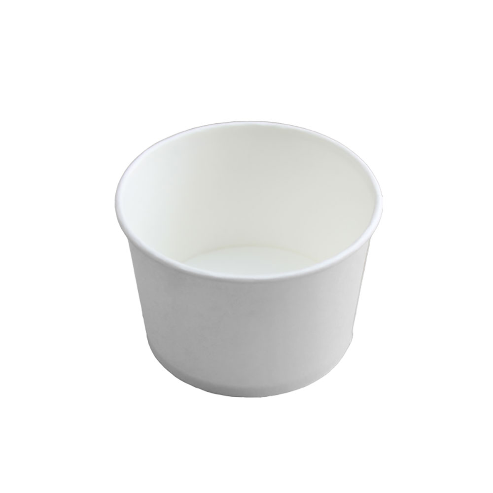 Hartpapierbecher 240 ml max., Ø 85 x H 58 mm, 220 ml, PAP/PE-beschichtet, weiß - 1350 Stück