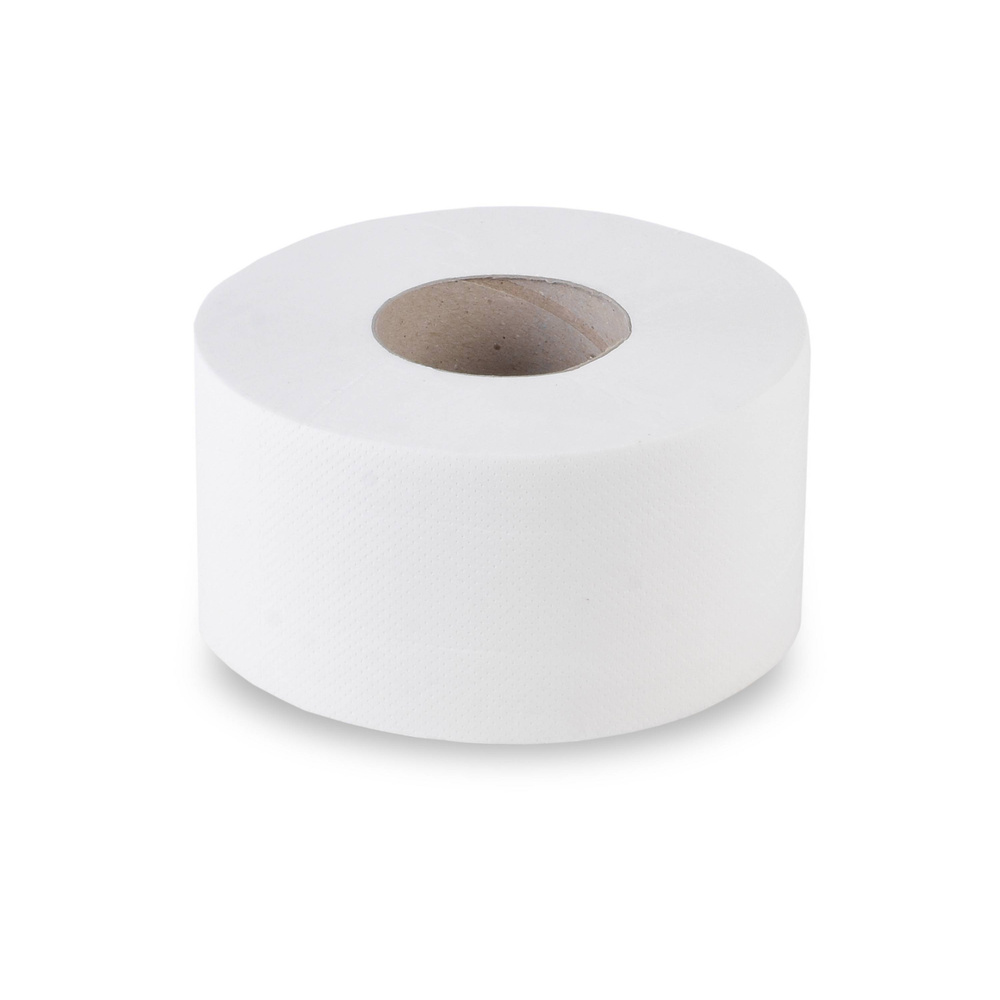 Jumbo-Toilettenpapier, 2-lagig, Zellstoff - 12 Rollen