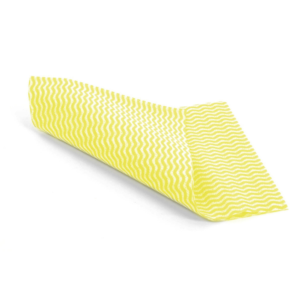 Wash Putztuch gelb, 380x600 mm, Viskose / Polyester und Bindemittel je Box 50 Blatt - 6 Boxen