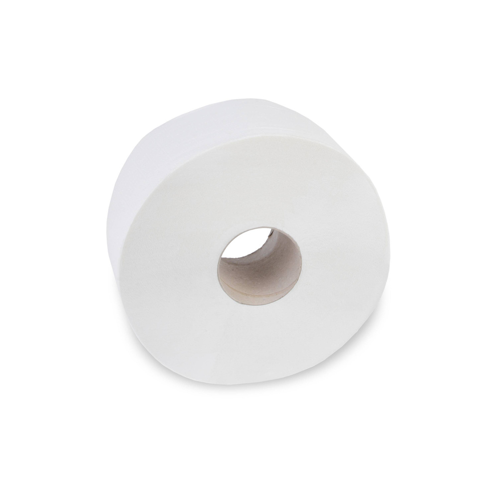 Jumbo-Toilettenpapier, 2-lagig, Zellstoff - 6 Rollen
