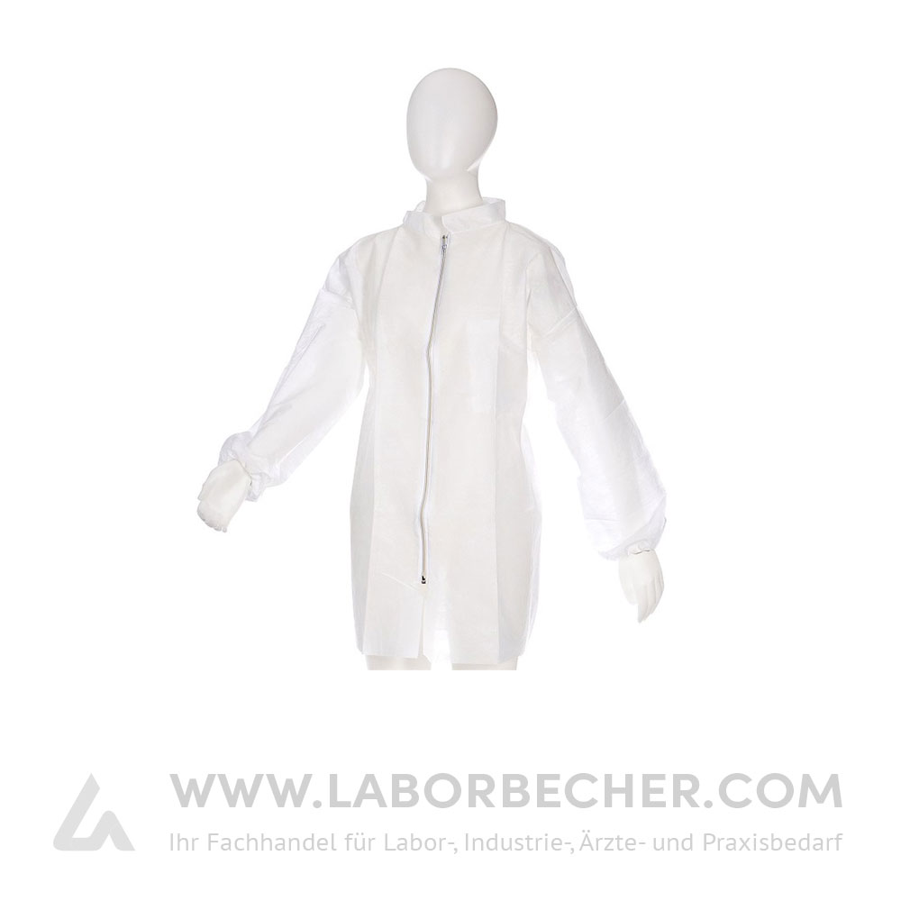 100 Ampri Med-Comfort PP-Vlies Besucherjacke Weiß - Größe L