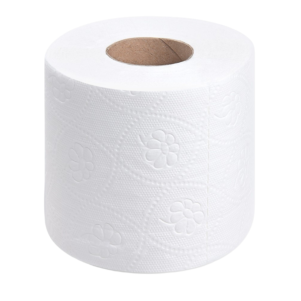 Toilettenpapier 3-lagig, 9,4x11 cm, hochweiß, 250 Blatt - 72 Rollen