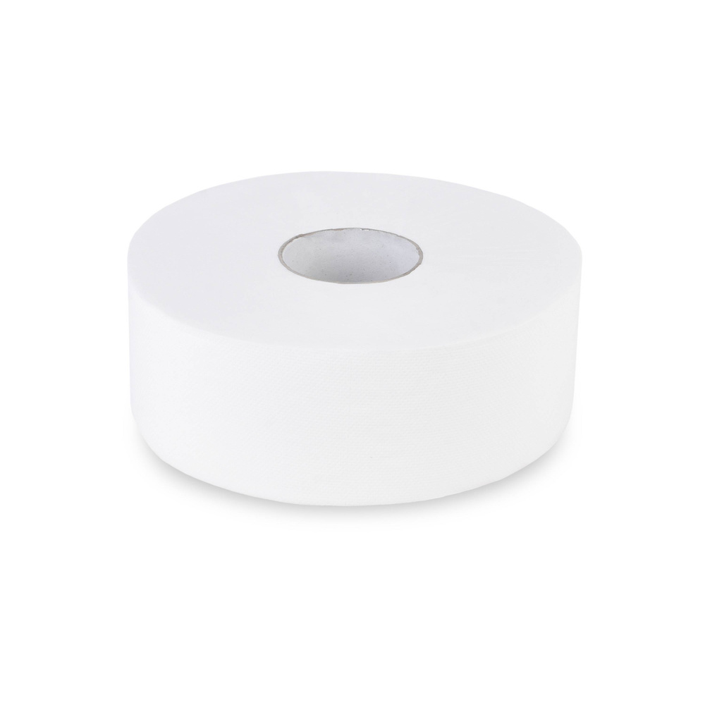 Jumbo-Toilettenpapier, 2-lagig, Zellstoff - 6 Rollen