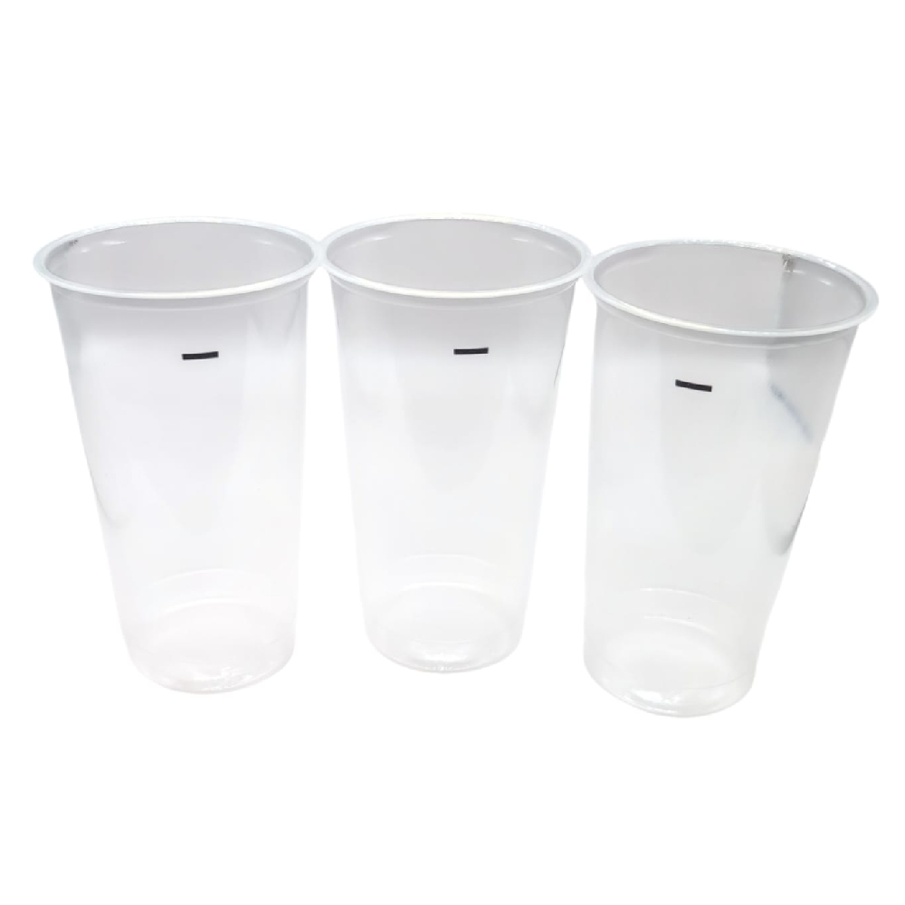 Becher 620 ml max., Ø 90 x H 149 mm, PP, klar mit Füllstrich - 528 Stück