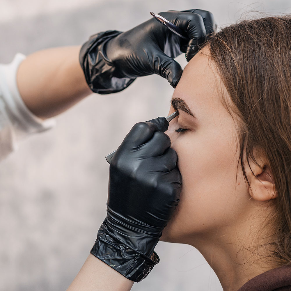 Kosmetik Handschuhe schwarz puderfrei