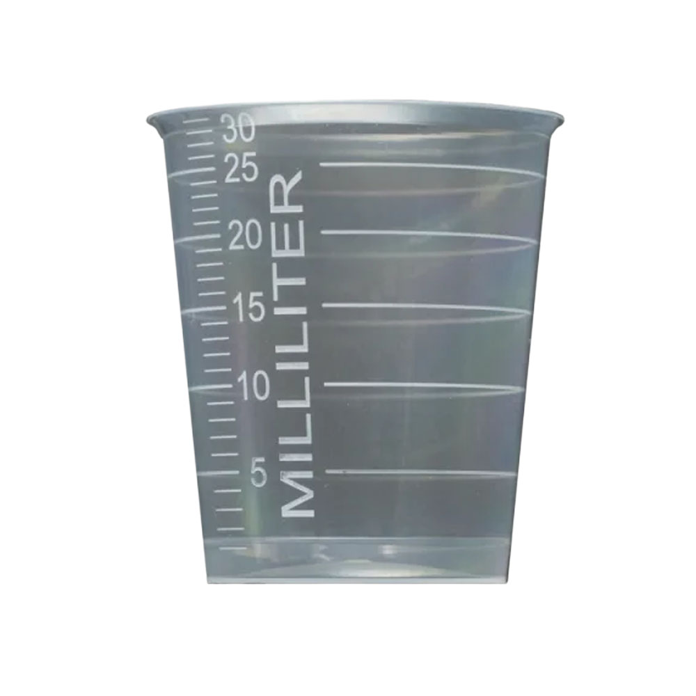 Medizinbecher PP 30ml Ø35x41mm klar mit Graduierung - 4800 Stück