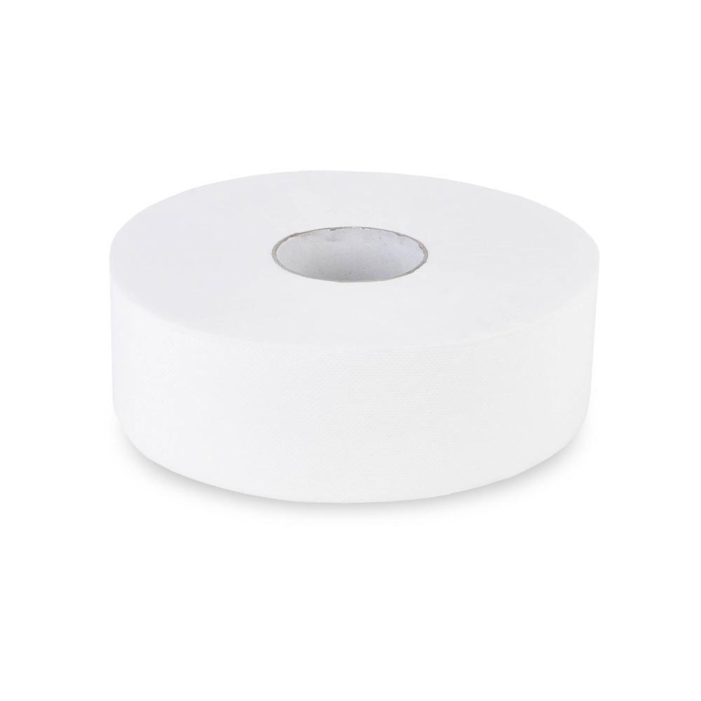 Jumbo-Toilettenpapier, 2-lagig, Zellstoff - 6 Rollen