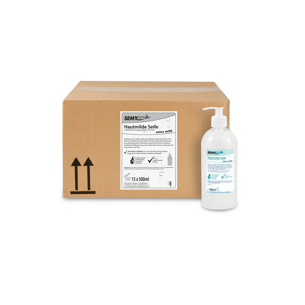 Cremeseife 15 x 500 ml, weiß - 7.5 Liter