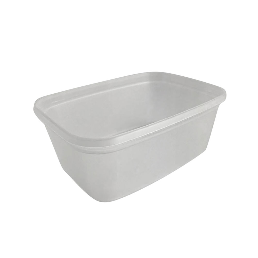 Behälter 485 ml max., L 143 x B 101 x H 58 mm, PP, eckig, klar - 100 Stück
