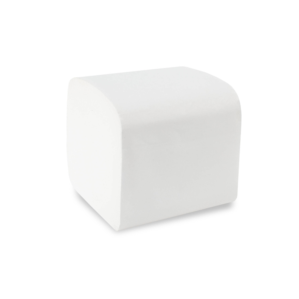 Toilettenpapier Einzelblatt, 100 x 210 mm, 2-lagig, Zellstoff - 9000 Blatt