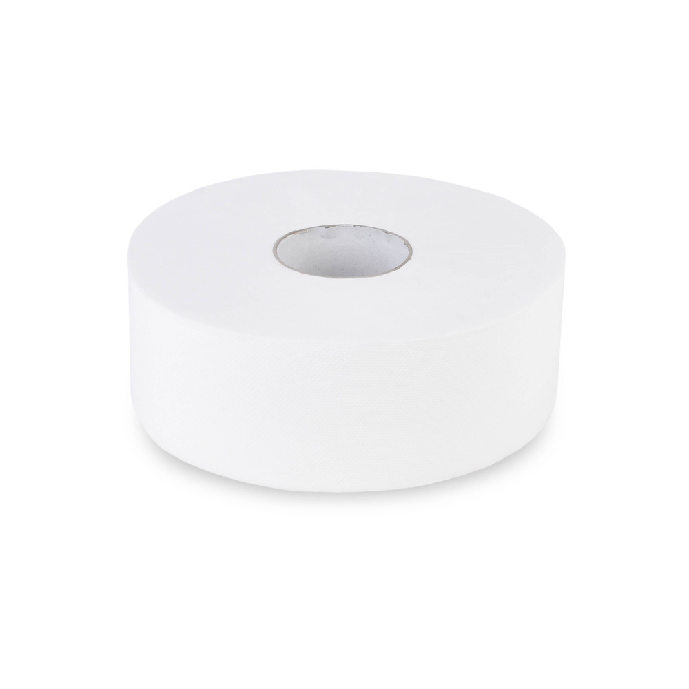 Jumbo-Toilettenpapier, 2-lagig, Zellstoff - 6 Rollen