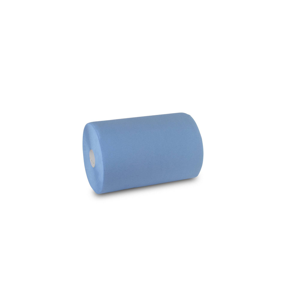 Industrierolle 375 mm, 3-lagig, recycling blau, Recyclingpapier - 2 Rollen