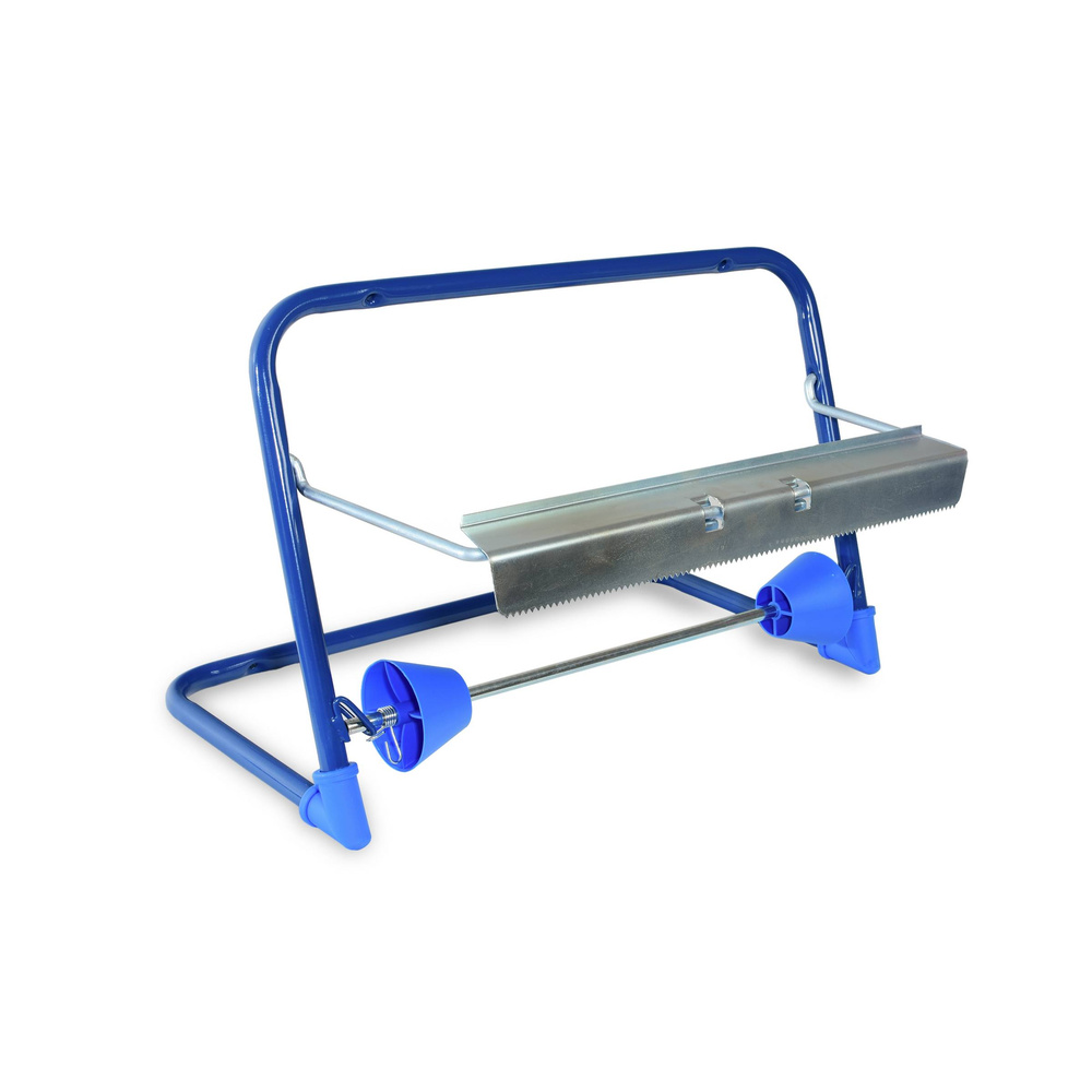 Putzrollen-Spender, Wandhalter, Metall, blau - 1 Stück