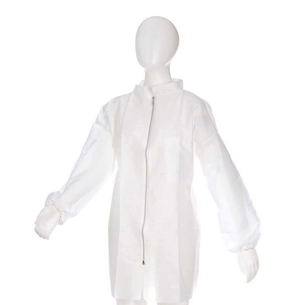 100 Ampri Med-Comfort PP-Vlies Besucherjacke Weiß - Größe L