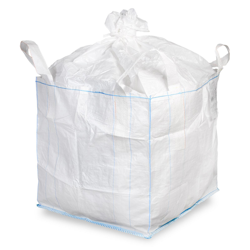 PP Big Bag, weiß, 900x900x900 mm, SWL 1000kg, Polypropylen - 1 Stück