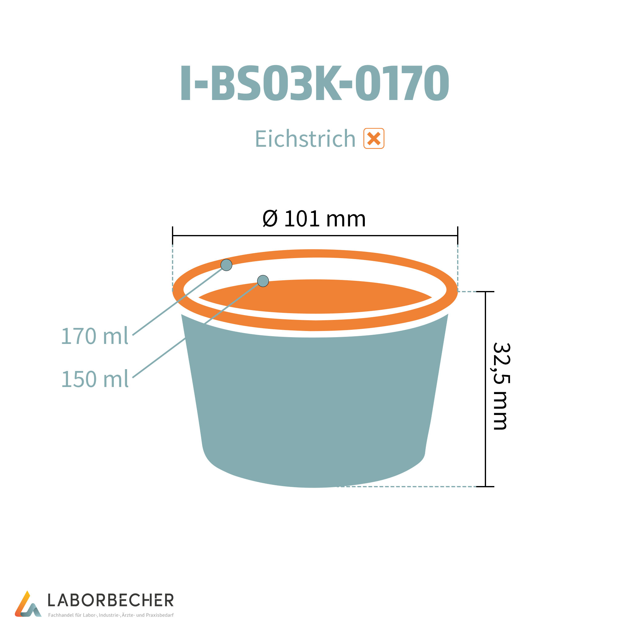 Becher 170, Ø101 x 35,5, PP, klar - 1000 Stück