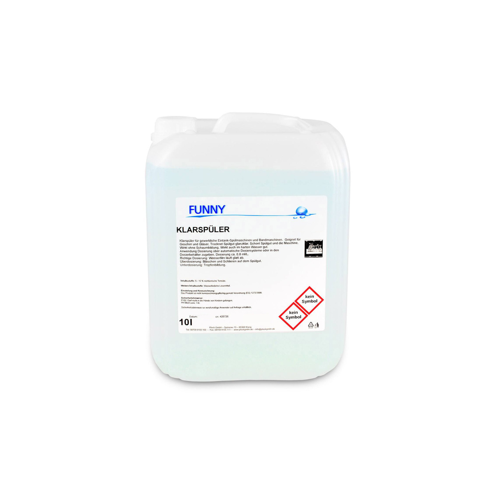 Gläser/Geschirr Klarspüler - 10 Liter