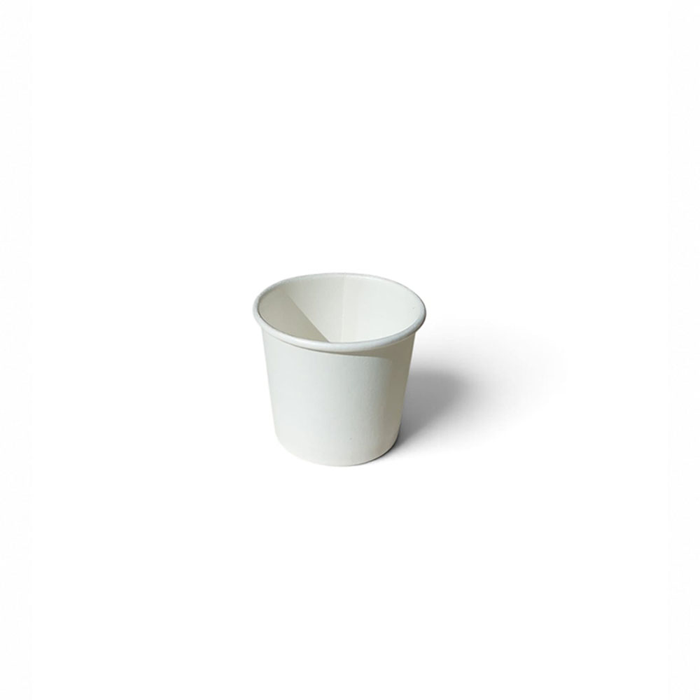 Hartpapierbecher 20ml Ø40x35mm weiß PE-beschichtet - 2700 Stück