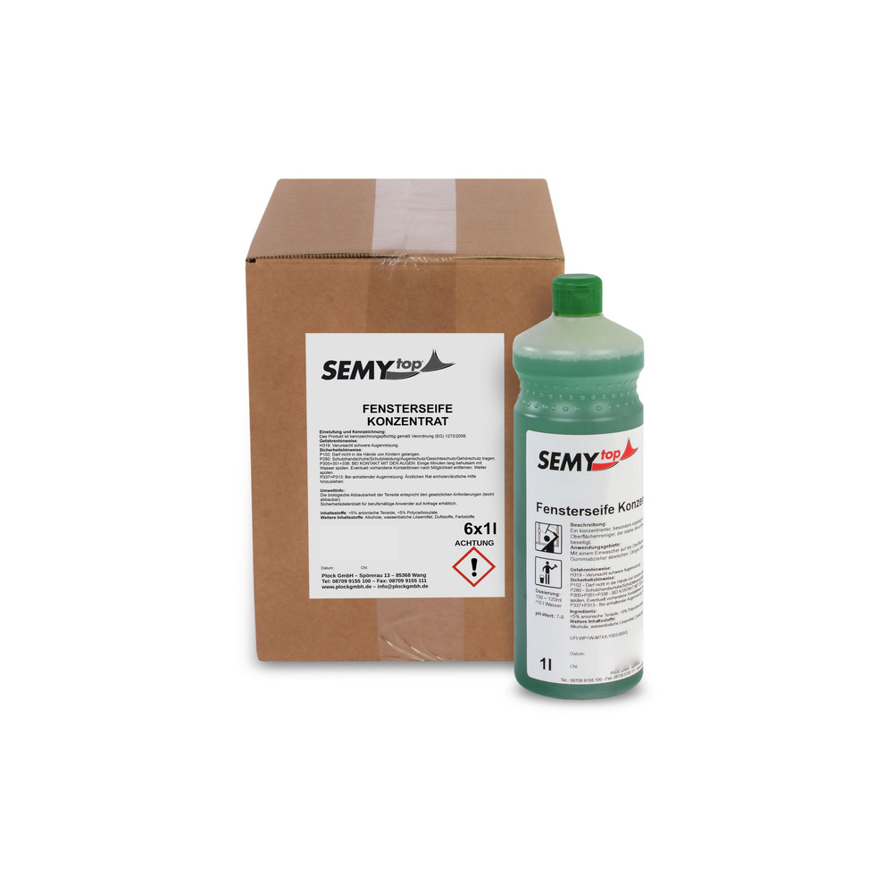 Fensterseife Konzentrat 6 x 1 l - 6 Liter