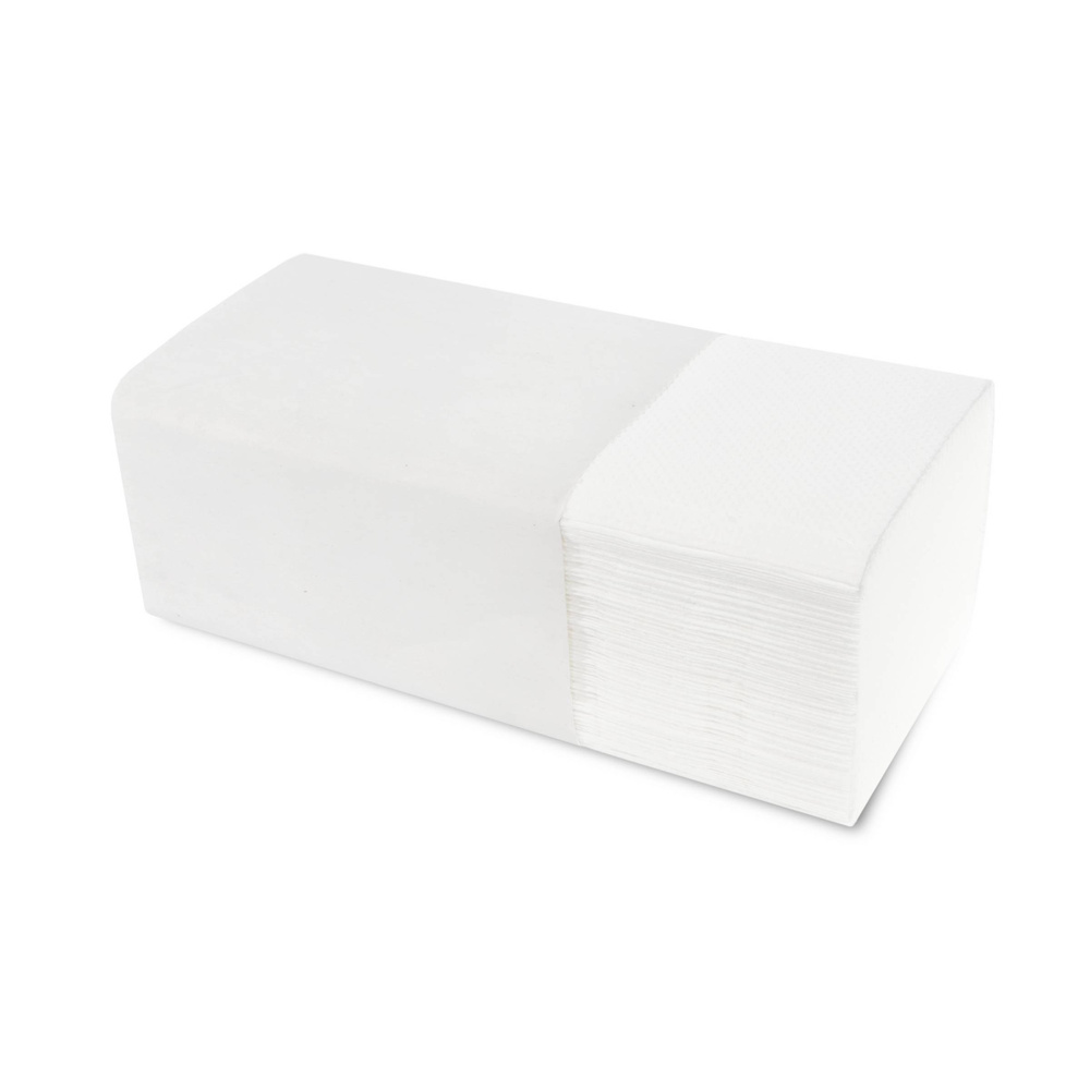 Papierhandtuch, V-Falz, 2-lagig, hochweiß, Zellstoff - 4000 Blatt