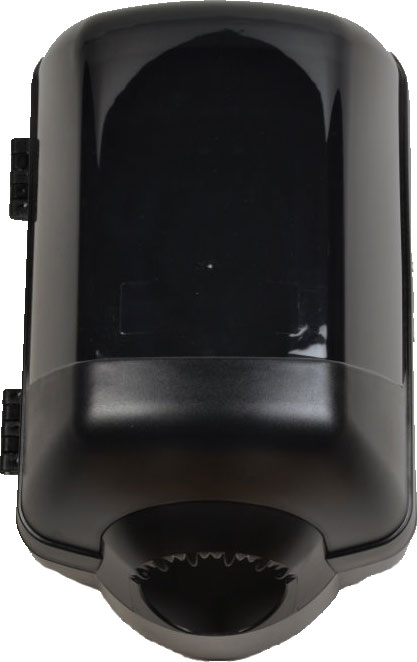 Handtuchrollenspender für MIDI Rollen bis 22 cm, schwarz oder transparent (1 Stück)