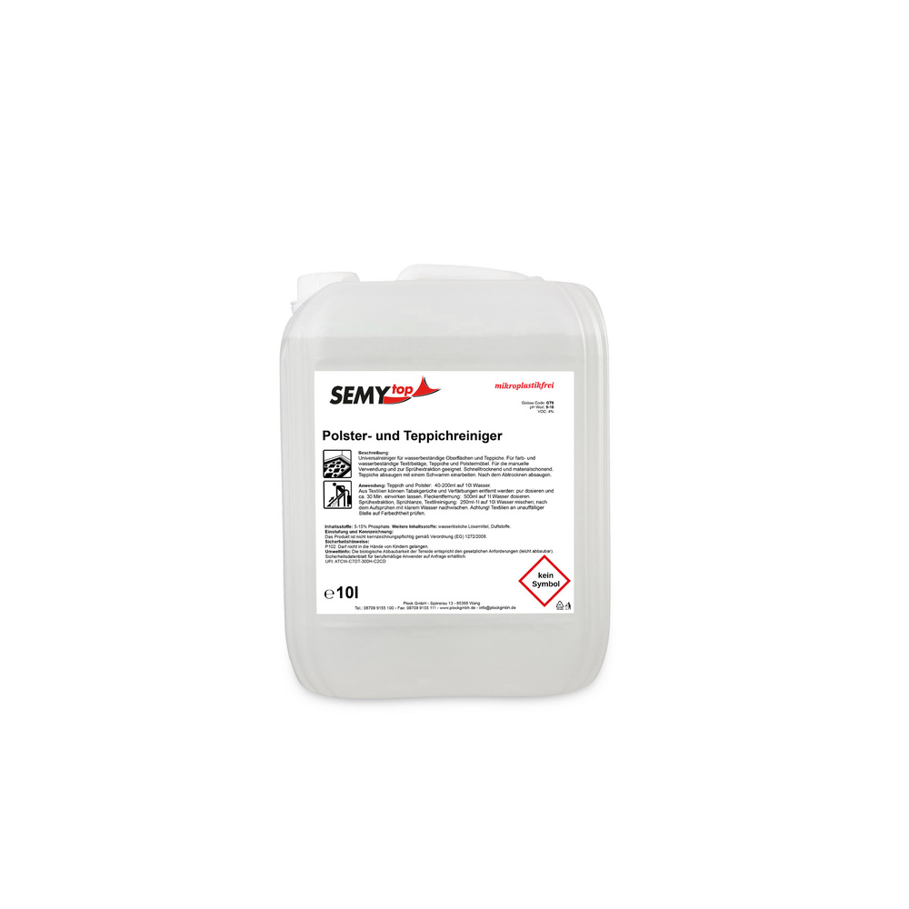 Polster und Teppich Reiniger - 10 Liter