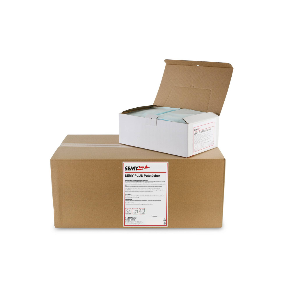 Plus Tuch in Spenderbox, Zellstoff / Polyester - 1200 Tücher
