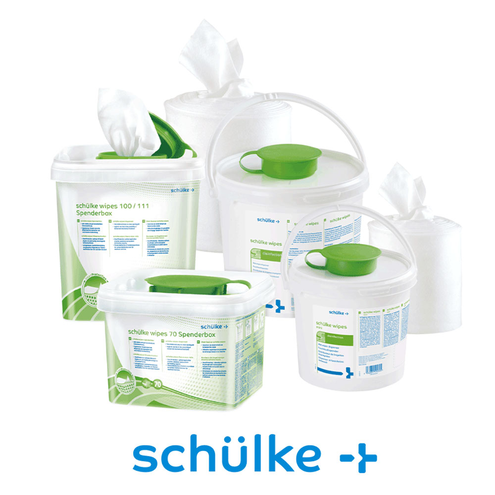 420 Schülke wipes 4 x 70 Tücher Nachfüllpack für Spendersystem