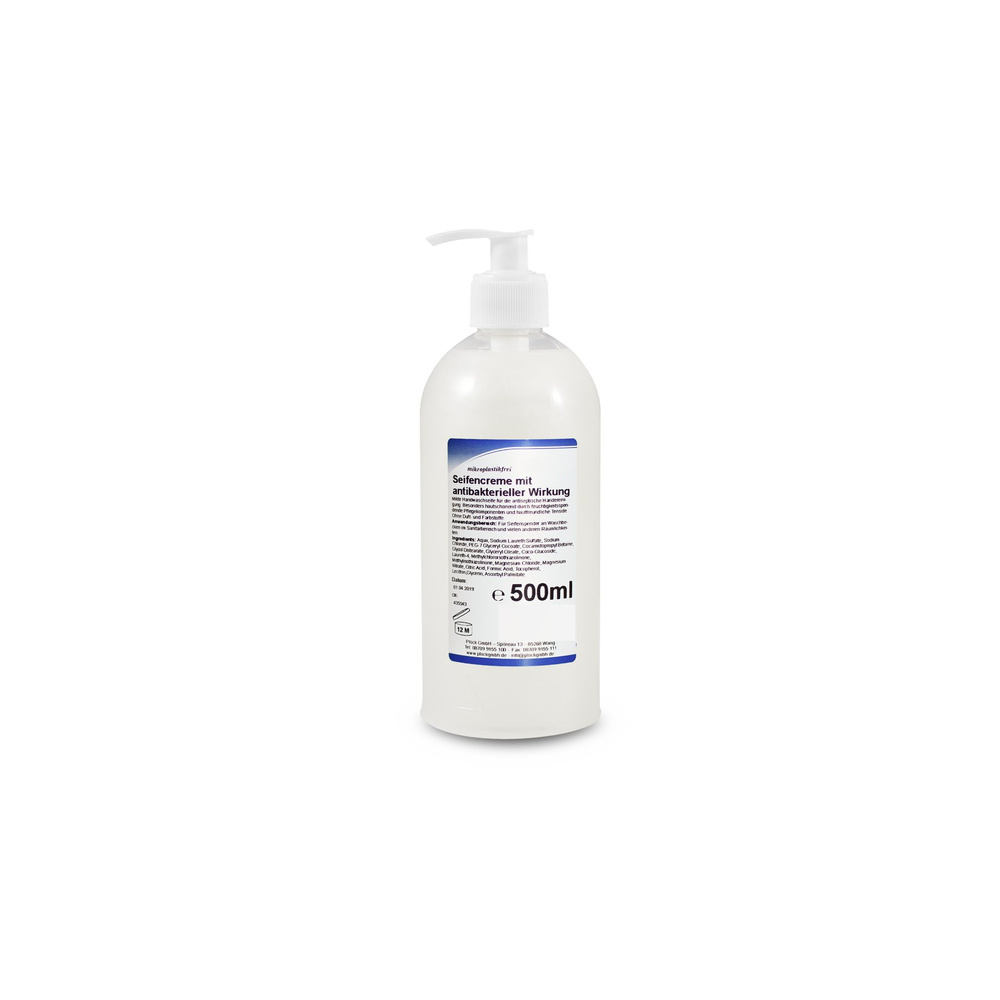 Seifencreme mit antibakterieller Wirkung, weiß 15 x 500 ml - 7.5 Liter