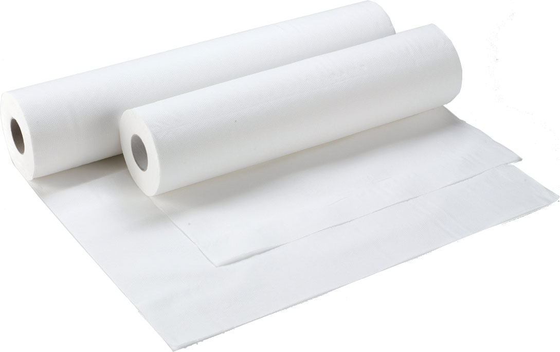 Abdeckrollen für Untersuchungsliegen 2-lagig, 50x38 cm, weiß (9 Rollen)