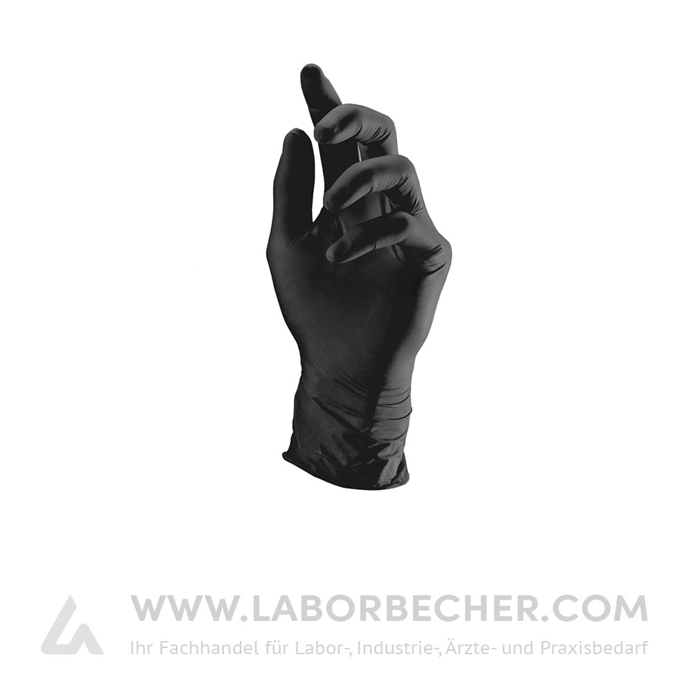 Nitril Handschuhe schwarz puderfrei