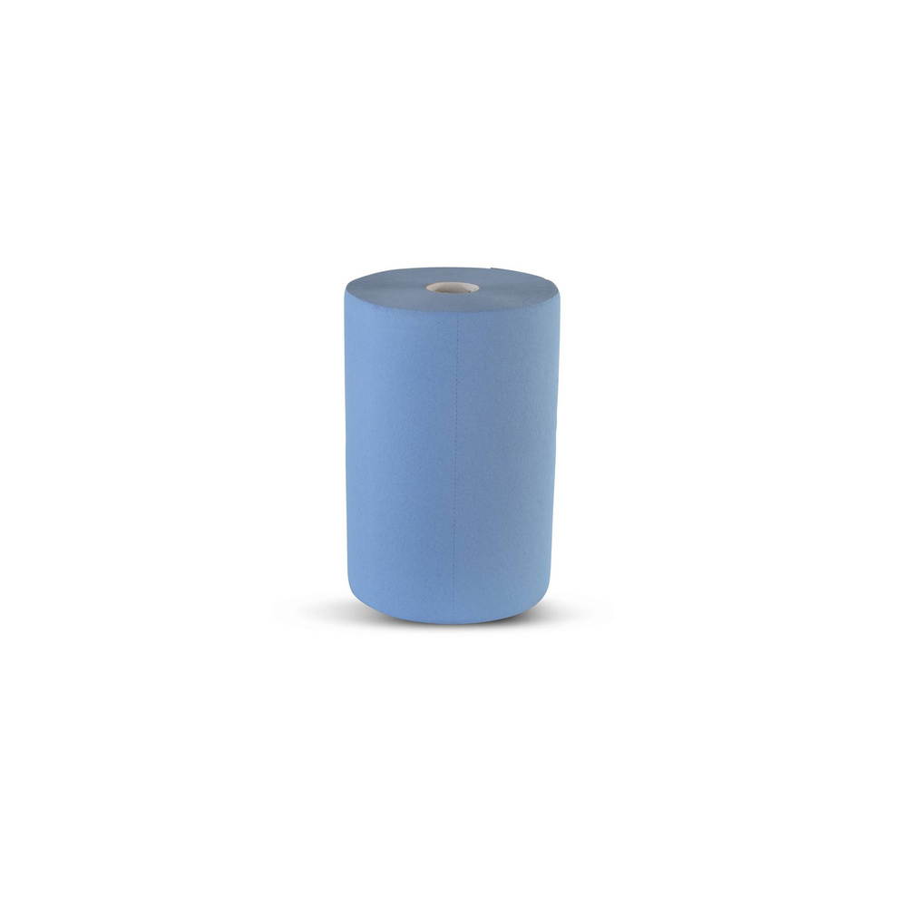 Industrierolle 375 mm, 3-lagig, recycling blau, Recyclingpapier - 2 Rollen