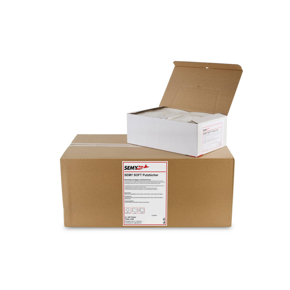 Soft Tuch in Spenderbox, Viskose / Polyester - 600 Tücher
