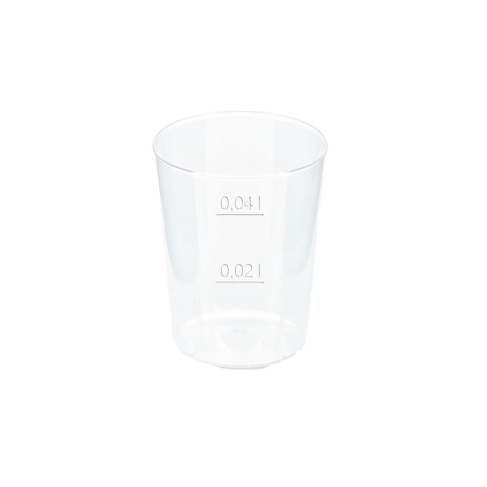 Becher 50, Ø43 x 52, PP, klar - 2000 Stück