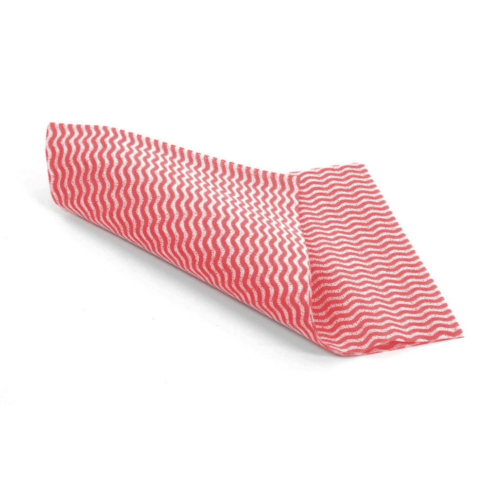 Wash Putztuch rot, 380x600 mm, Viskose / Polyester und Bindemittel je Box 50 Blatt - 6 Boxen