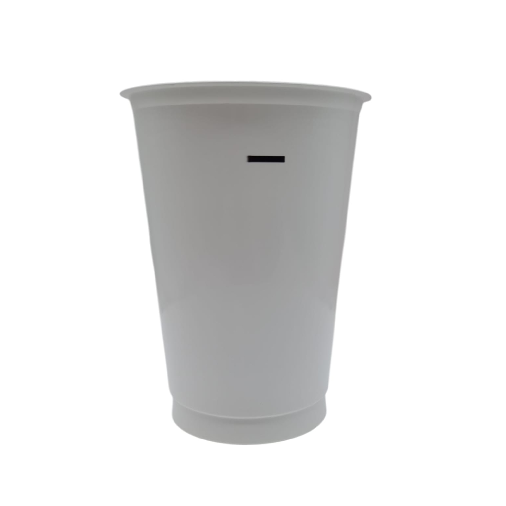 Becher 520, Ø90 x 124, PP, weiß mit Füllstrich - 624 Stück