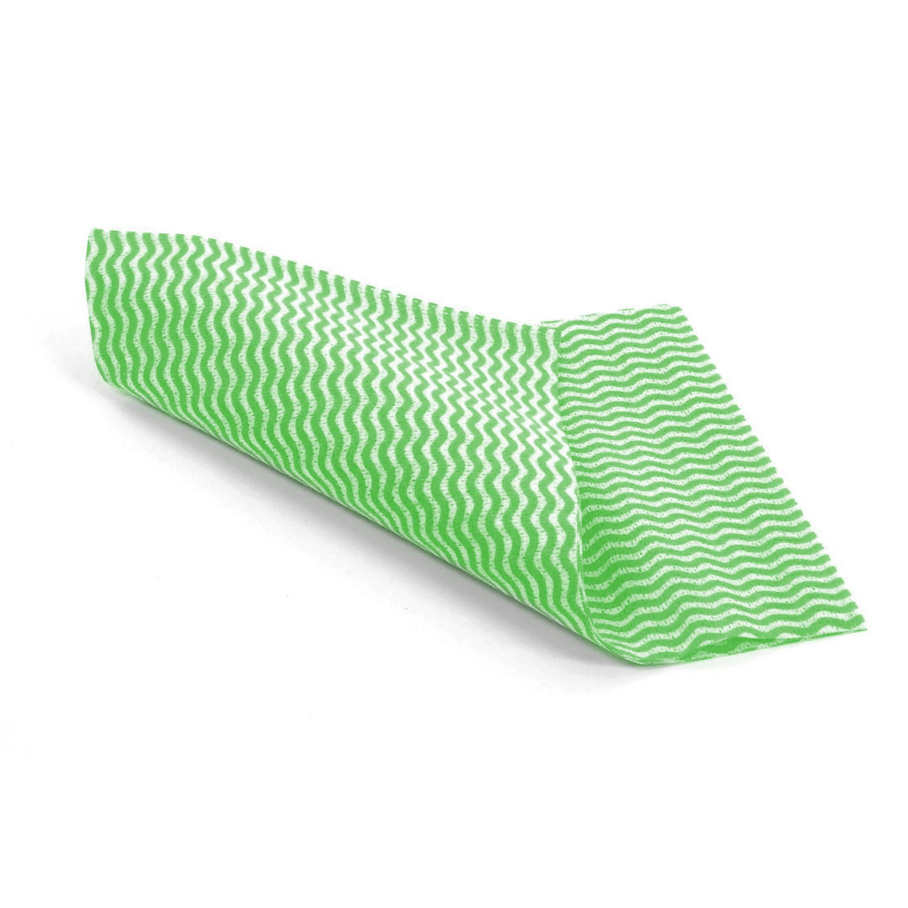 Wash Putztuch grün, 380x600 mm, Viskose / Polyester und Bindemittel je Box 50 Blatt - 6 Boxen