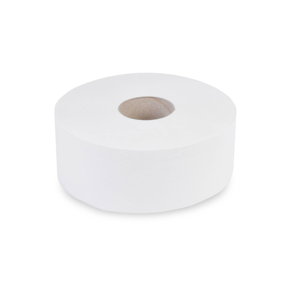 Jumbo-Toilettenpapier, 2-lagig, Zellstoff - 6 Rollen